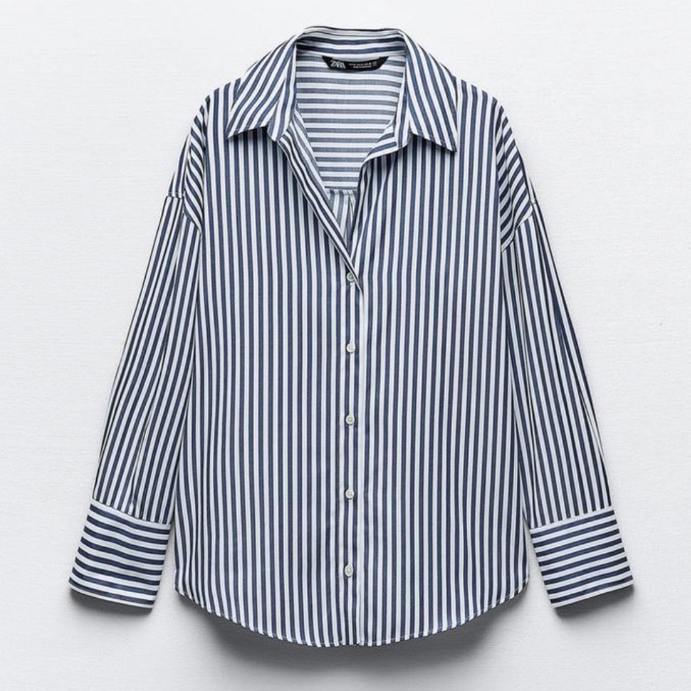 ZARA Stripe Poplin Shirt